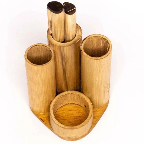 Bamboo Pen Stand