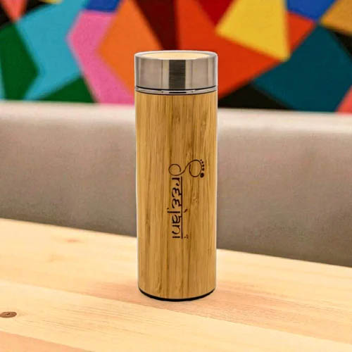500 Ml Bamboo Stainless Steel Flask